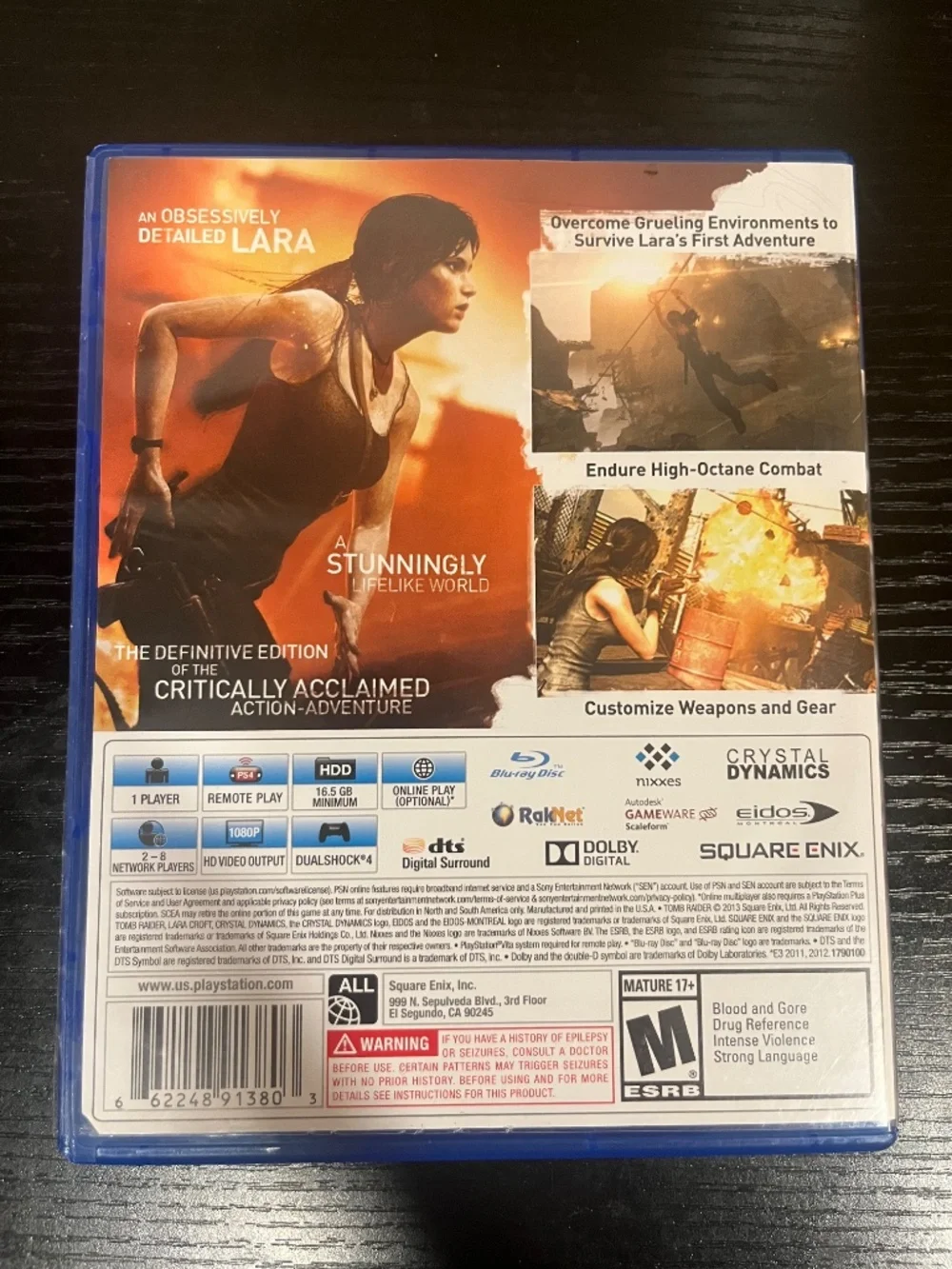 Tomb Raider -- Definitive Edition (Sony PlayStation 4, 2014)